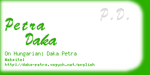 petra daka business card